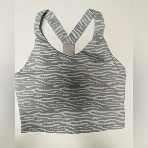 Women’s Gray Pattern Sports Bra –